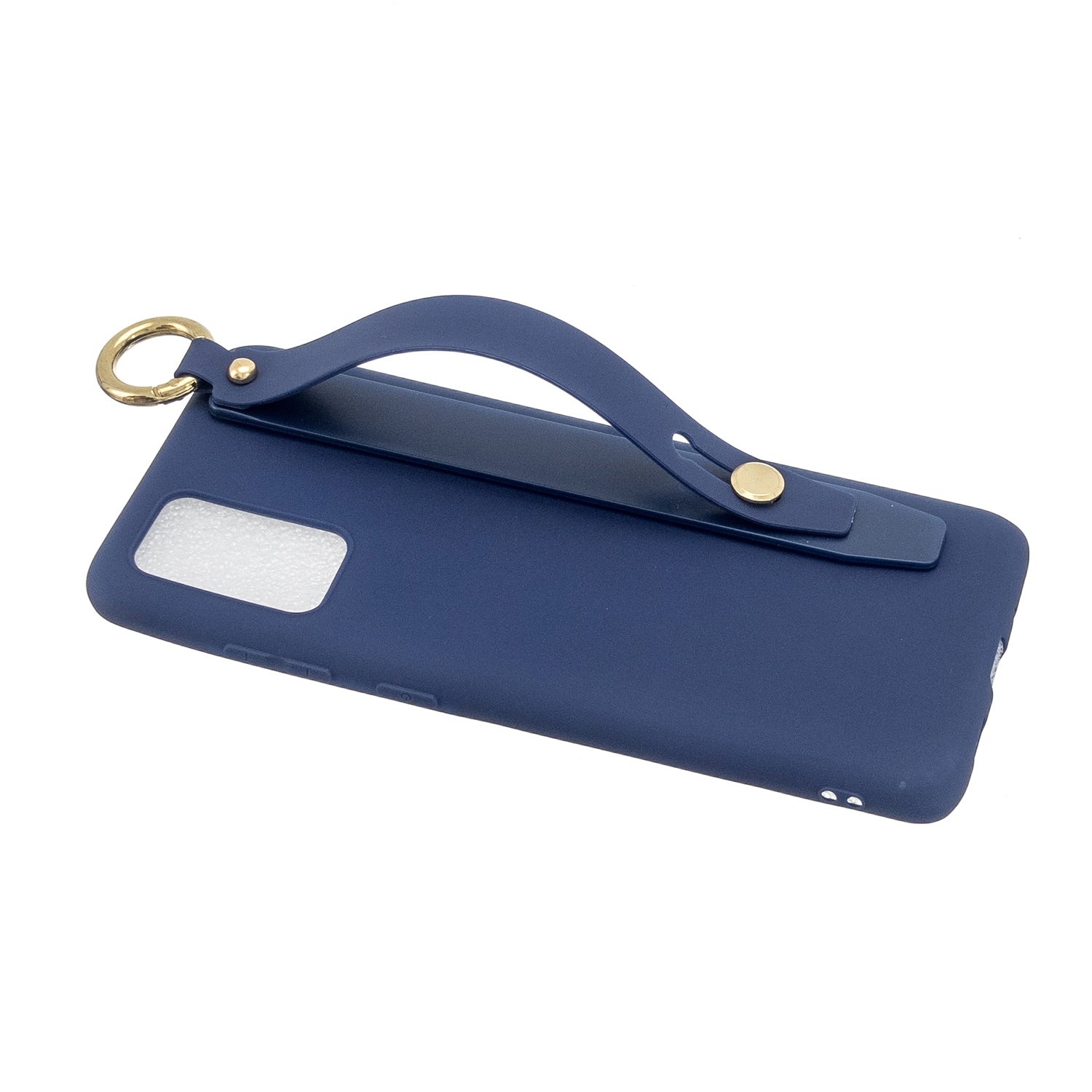 TPU Cell Phone Back Case with Wrist Strap Kickstand for Samsung Galaxy S20 Plus / S20 Plus 5G - Dark Blue TPU Cell Phone Back Case with Wrist Strap Kickstand for Samsung Galaxy S20 Plus / S20 Plus 5G - Dark Blue